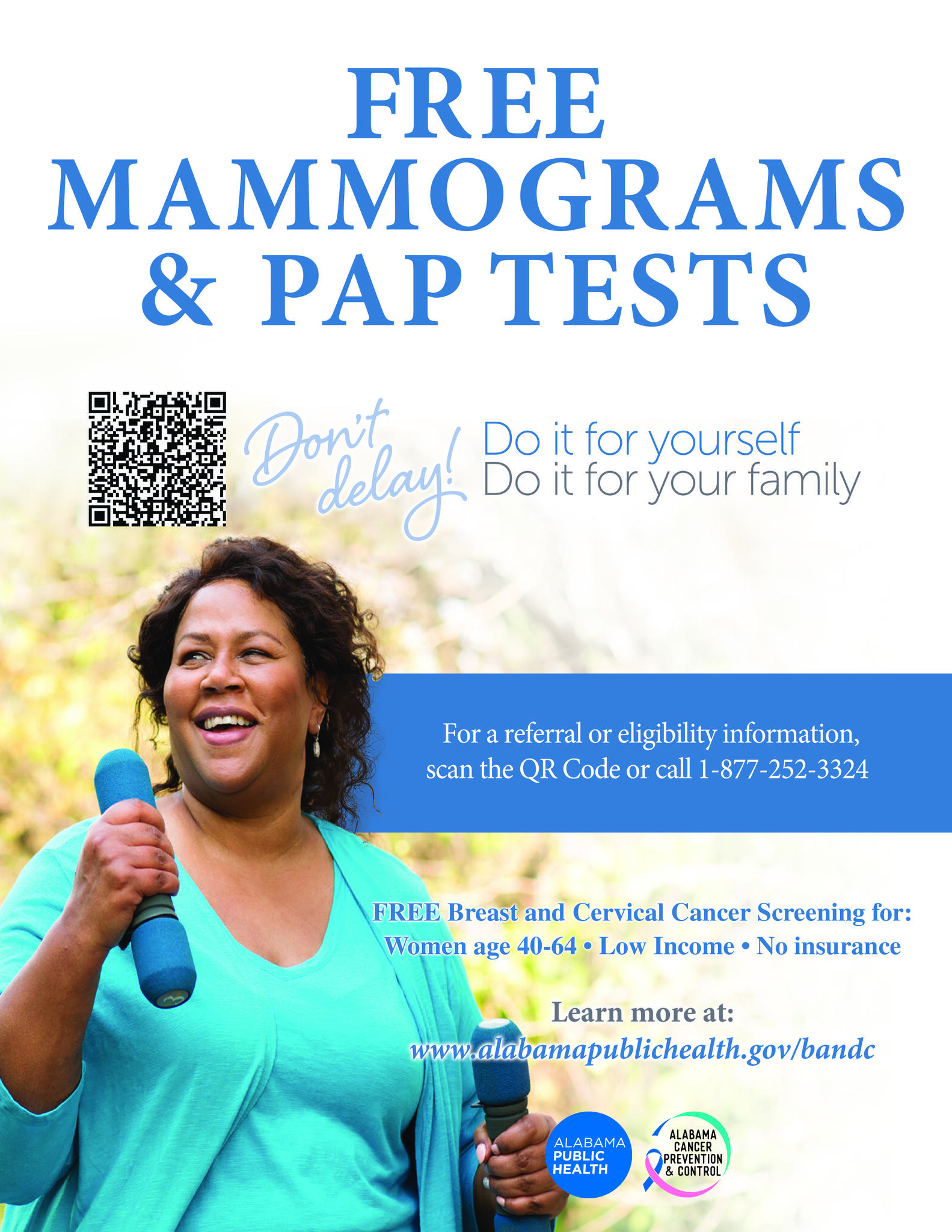 The Alabama Breast And Cervical Cancer Early Detection Program Provides