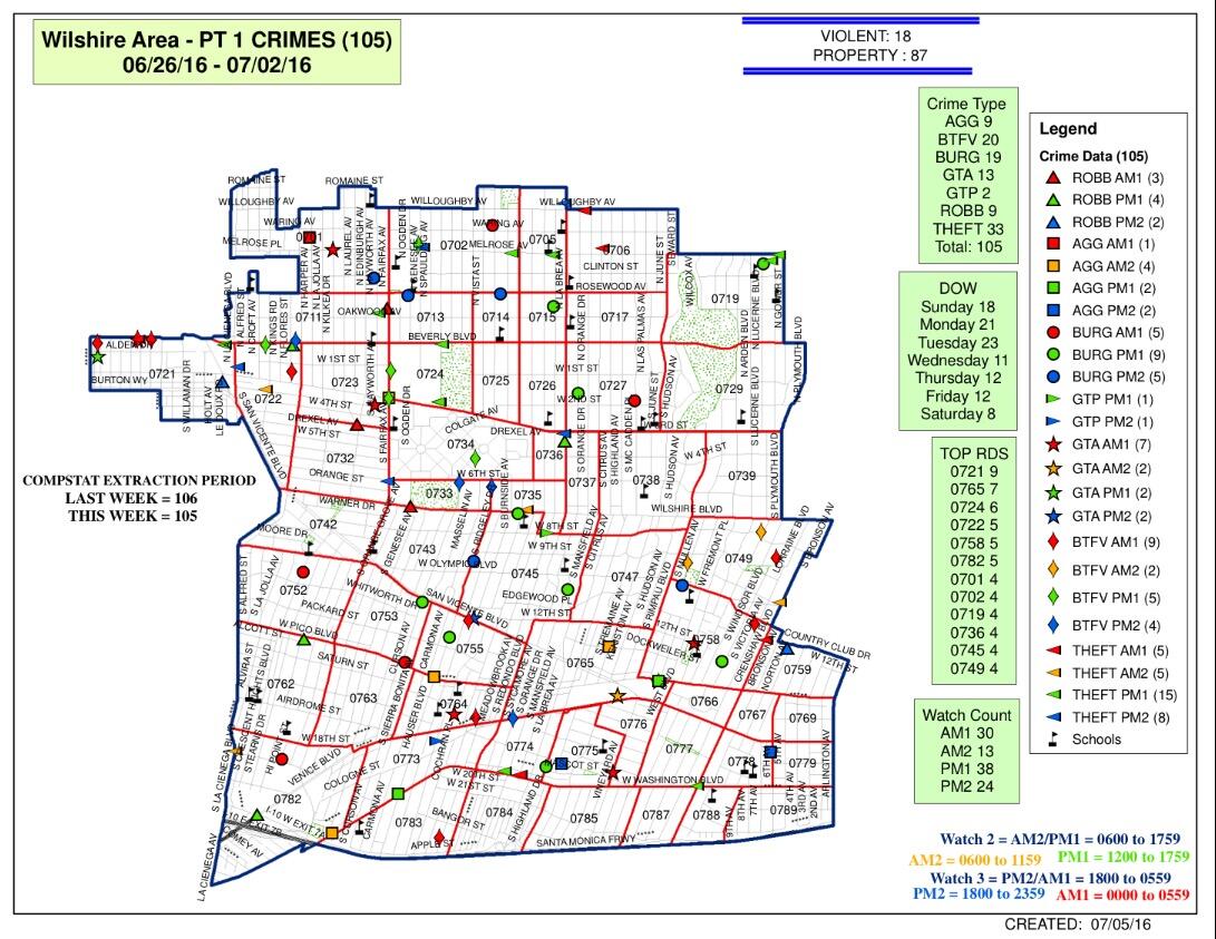 Wilshire Community Map Los Angeles Police Department Nextdoor