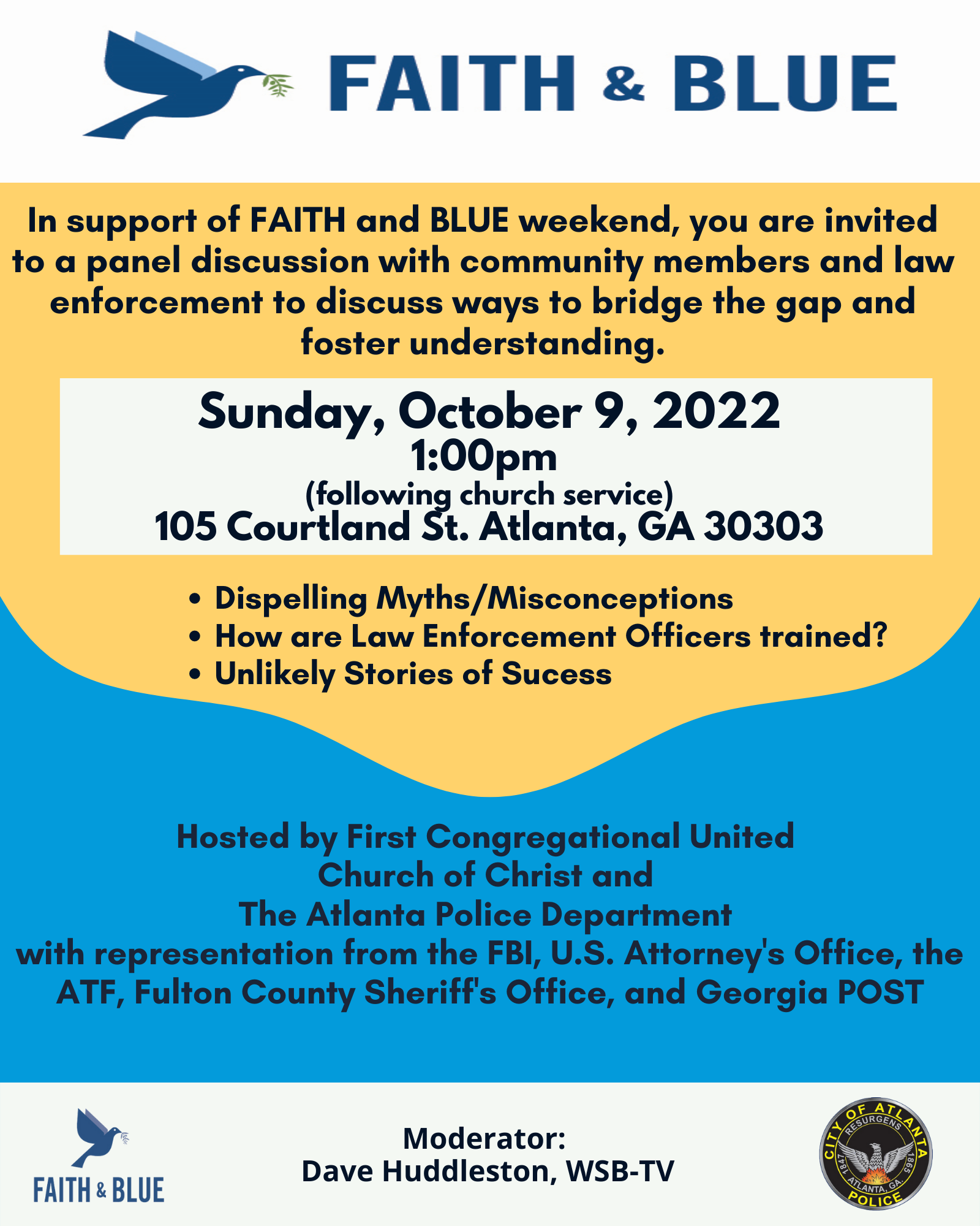 National Faith Blue Weekend Atlanta Police Department Nextdoor