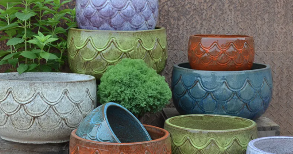 Decorative Outdoor Glazed Ceramic Planters Elevate Your Garden At