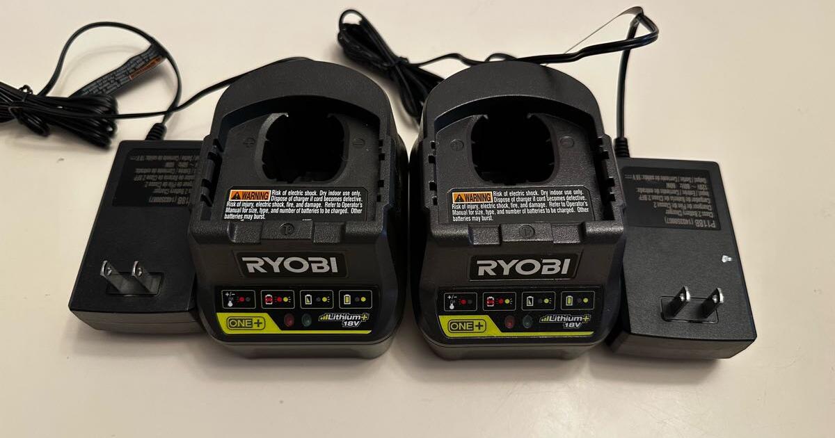 Ryobi P118B ONE 18V Li Ion Dual Chemistry Battery Charger For 15 In