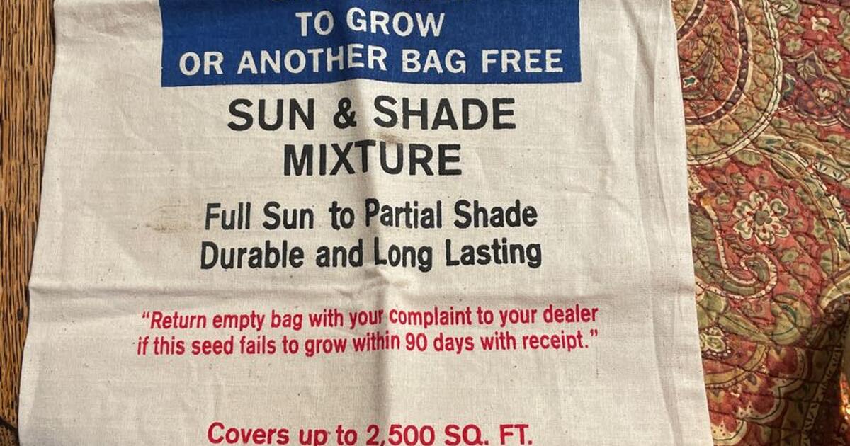 Lifetyme Mixed Grass Seed Cloth Bag For Free In Winfield IL For Sale