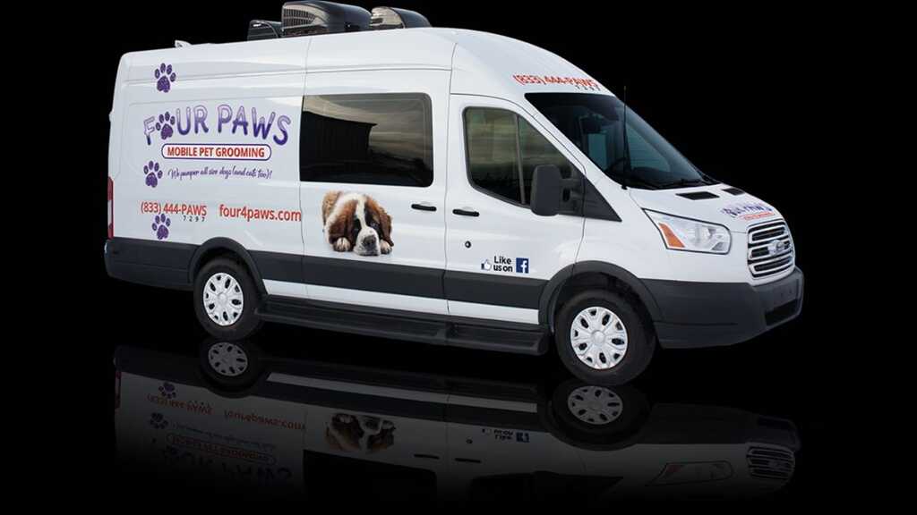 Four paws mobile dog grooming clearance - Main Image