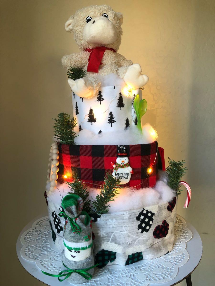 Best buffalo plaid diaper cake Online