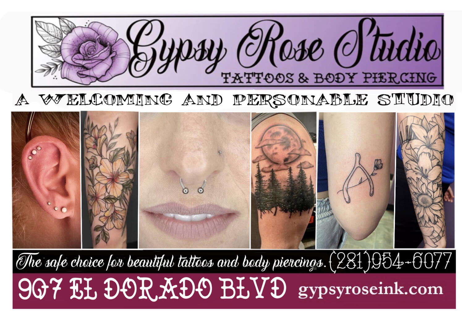 A4 Ornamental Gypsy Rose Lady Tattoo Art Print - Etsy Sweden