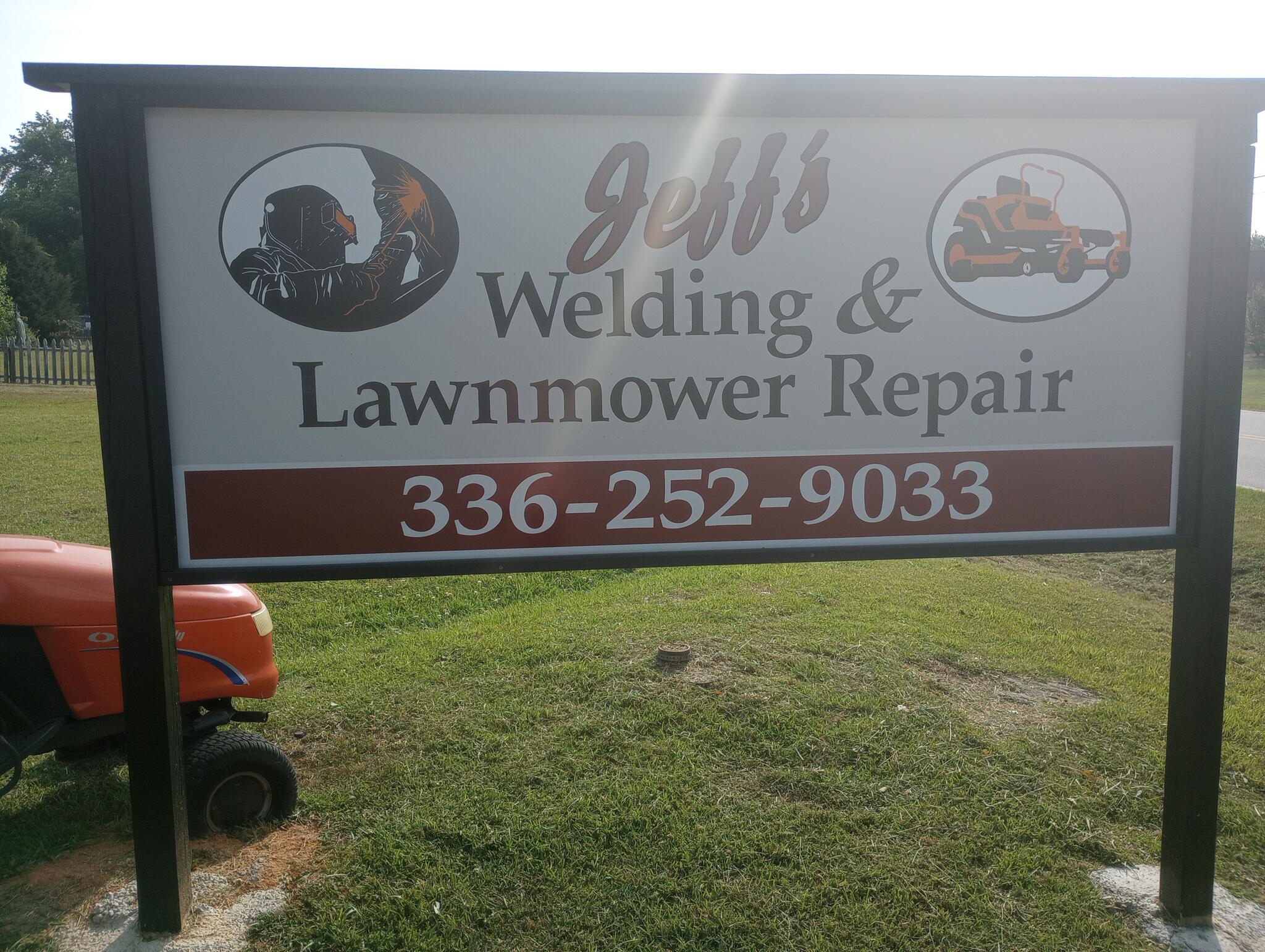 Jeff's lawn mower repair sale