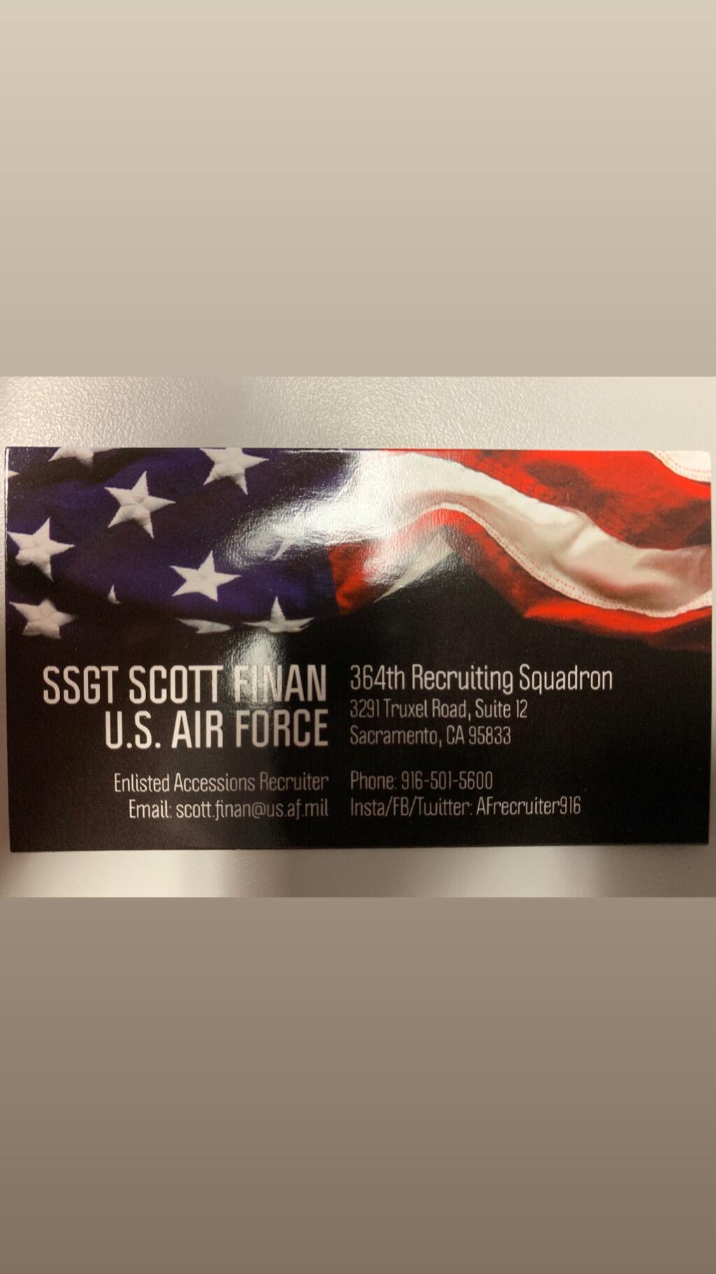 air force recruiter sacramento