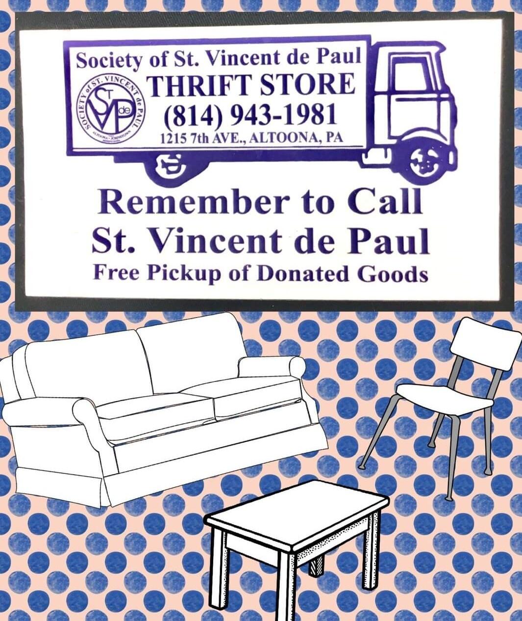 ST. VINCENT DE PAUL THRIFT STORE Altoona, PA Nextdoor