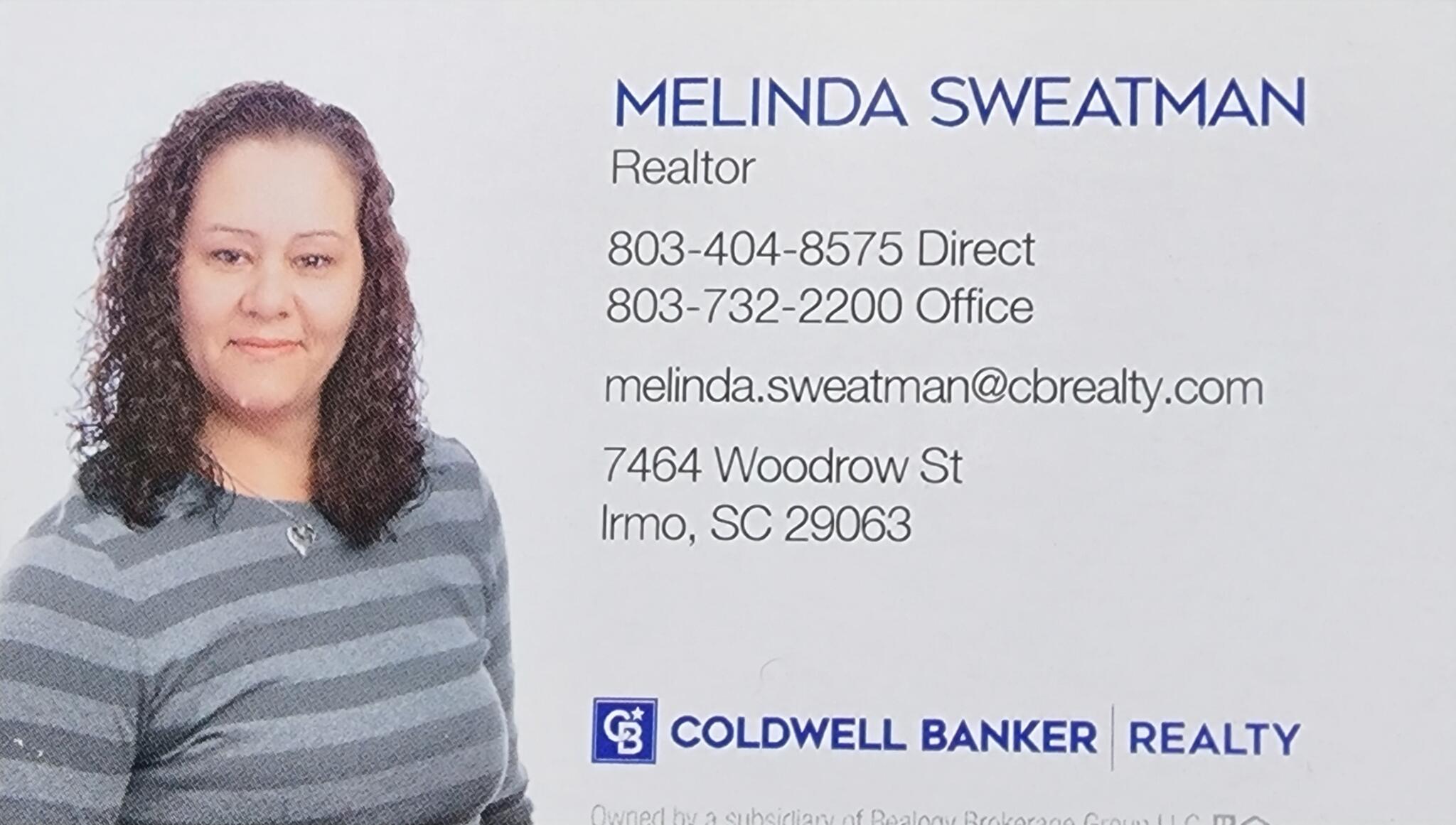 Melinda Sweatman with Coldwell Banker Realty Gilbert, SC Nextdoor