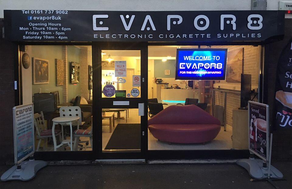 Evapor8 Salfords oldest and favourite Vape store for e cigarettes