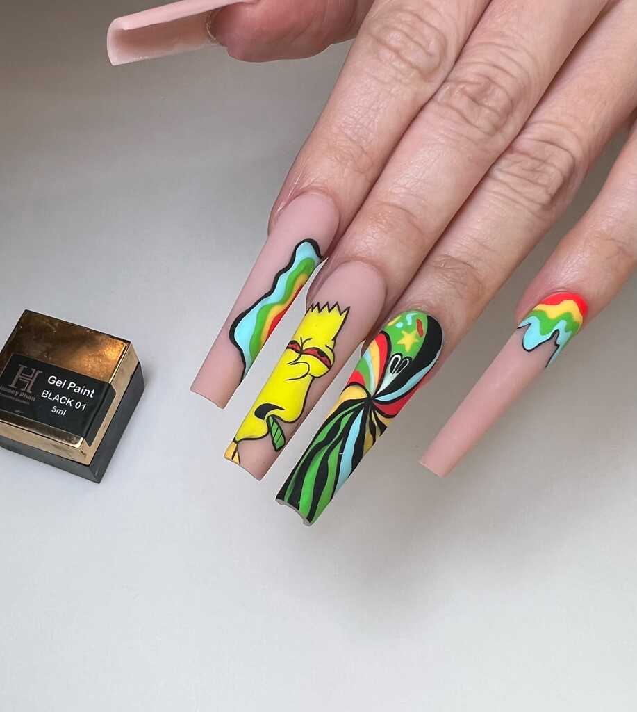 Colorful nails and discount spa