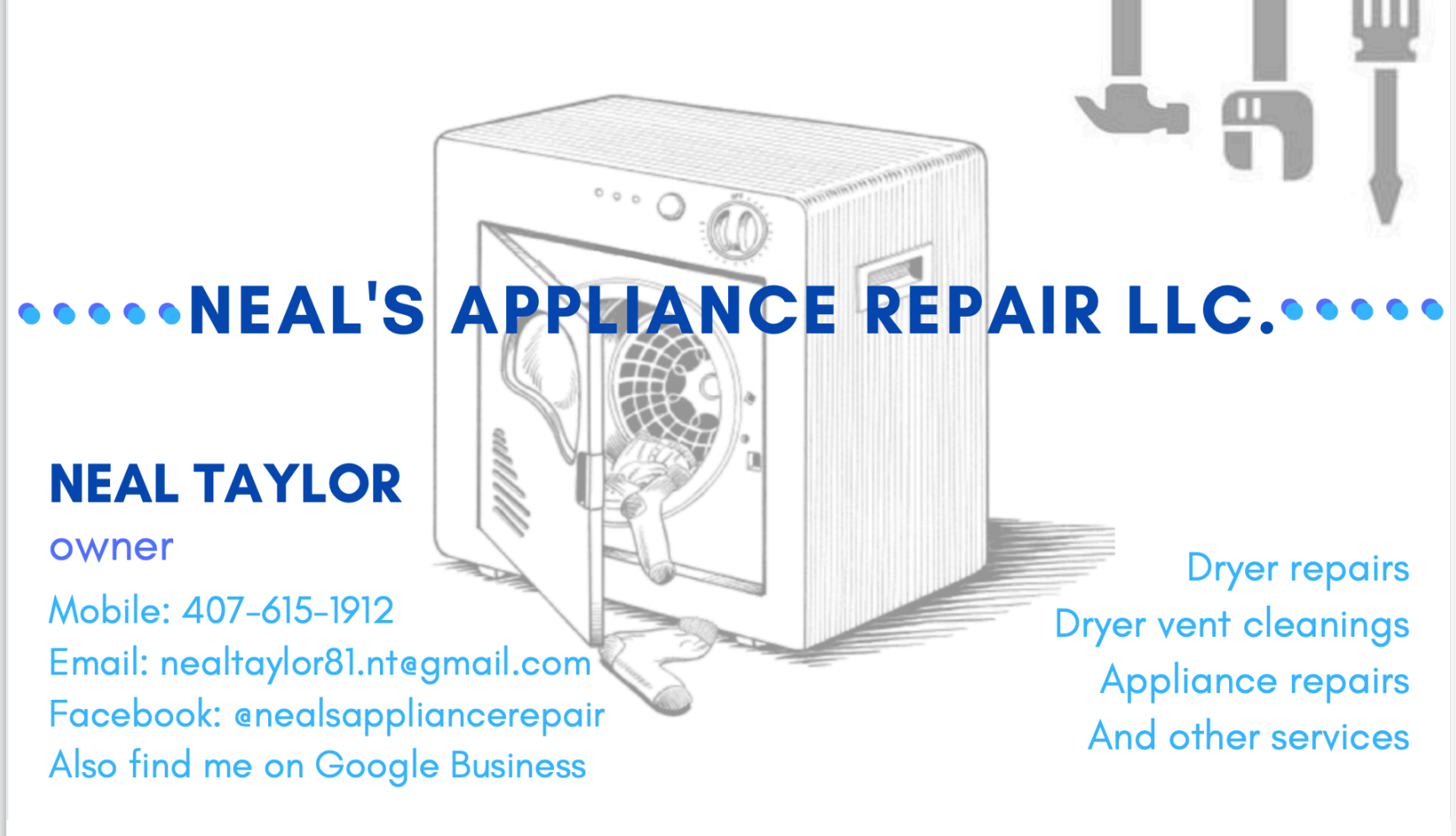 Neal's Appliance Repair LLC. Casselberry, FL Nextdoor