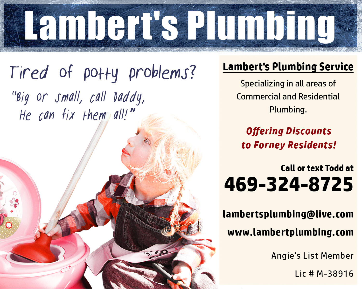 Lambert's Plumbing Service Forney, TX Nextdoor