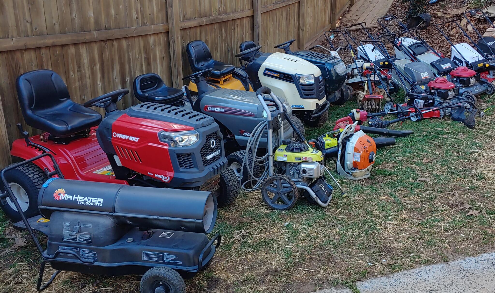 At home mower online repair