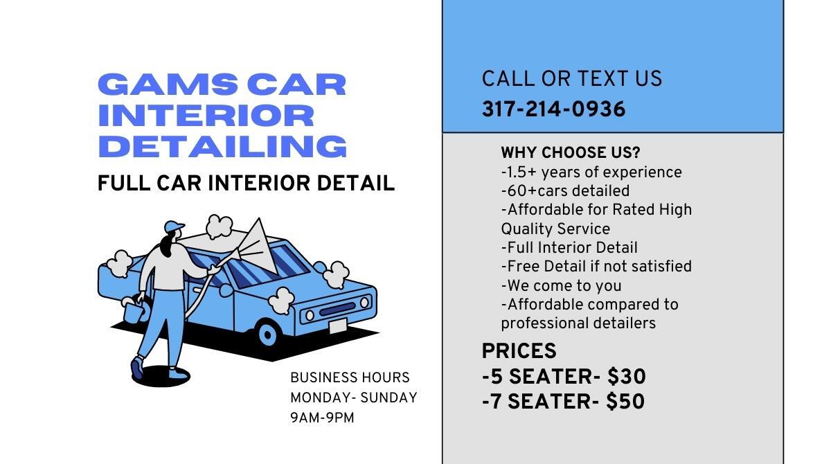 Gam's Car Interior Detailing Fishers, IN Nextdoor