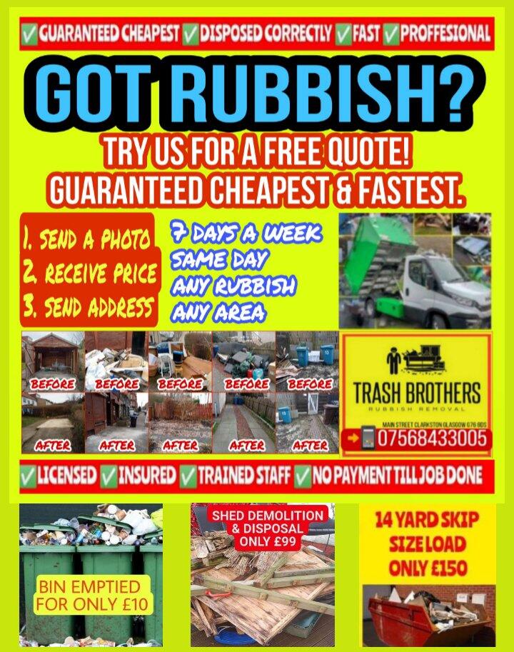 Trash Brothers Rubbish Removal Glasgow Nextdoor