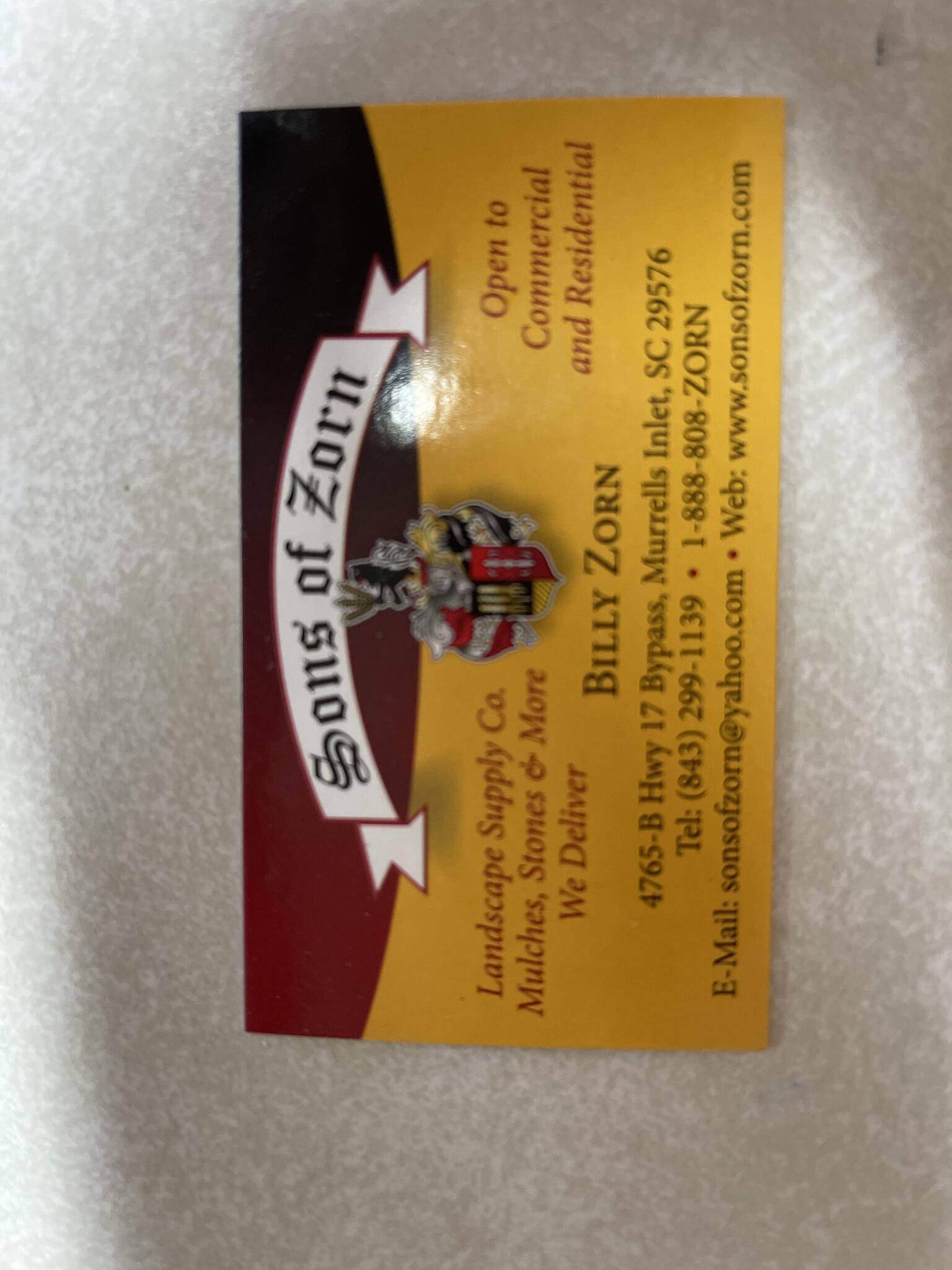 Sons of Zorn Landscape Supply Nextdoor