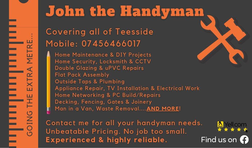 John the Handyman Redcar, GBENG Nextdoor