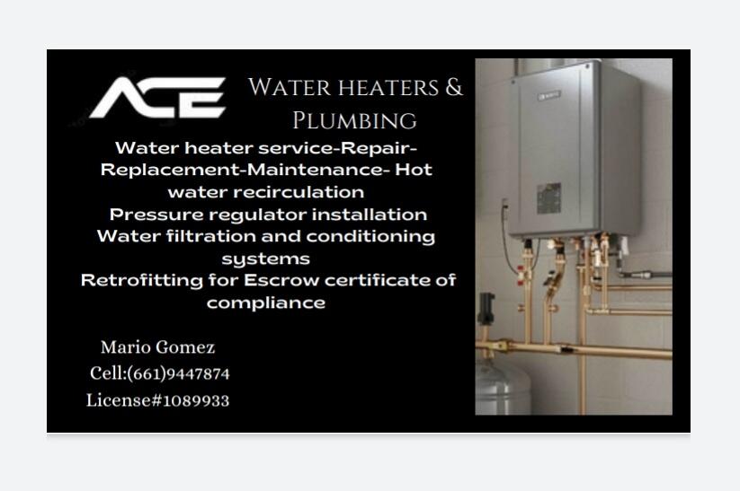 ACE Water Heaters and Plumbing - Santa Clarita, CA - Nextdoor