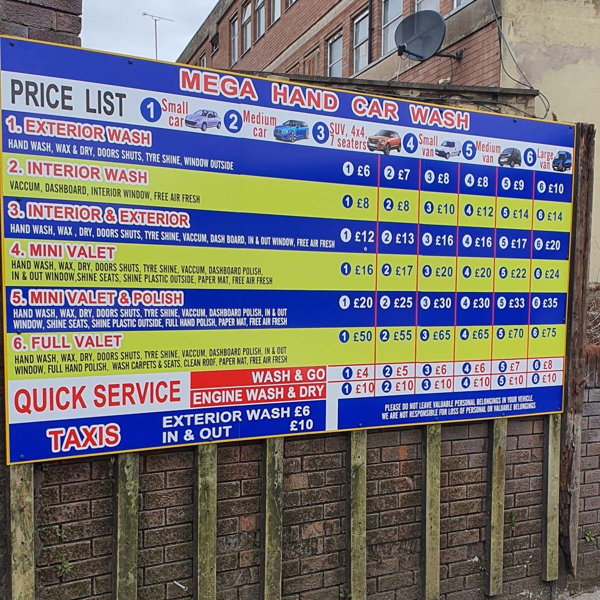 Mega Hand Car Wash Coventry, GBENG Nextdoor