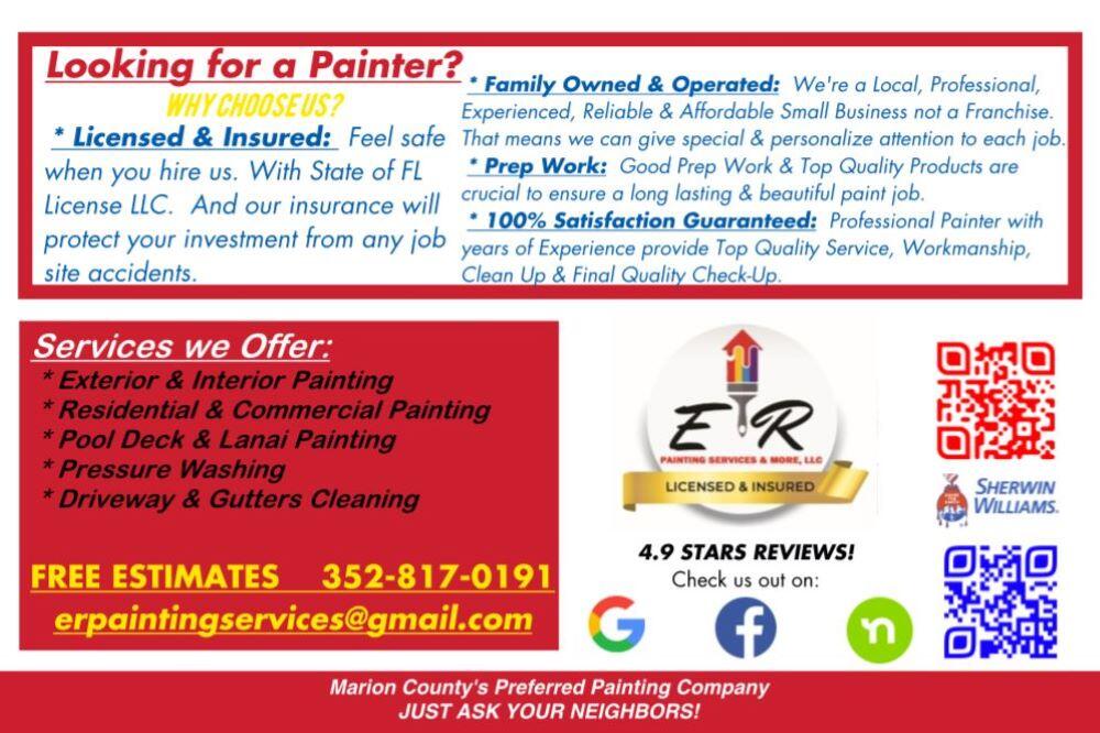 ER Painting Services More LLC Belleview FL Nextdoor