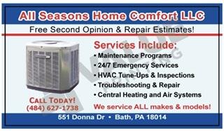 All Seasons Home Comfort L.L.C. - Bath, PA - Nextdoor