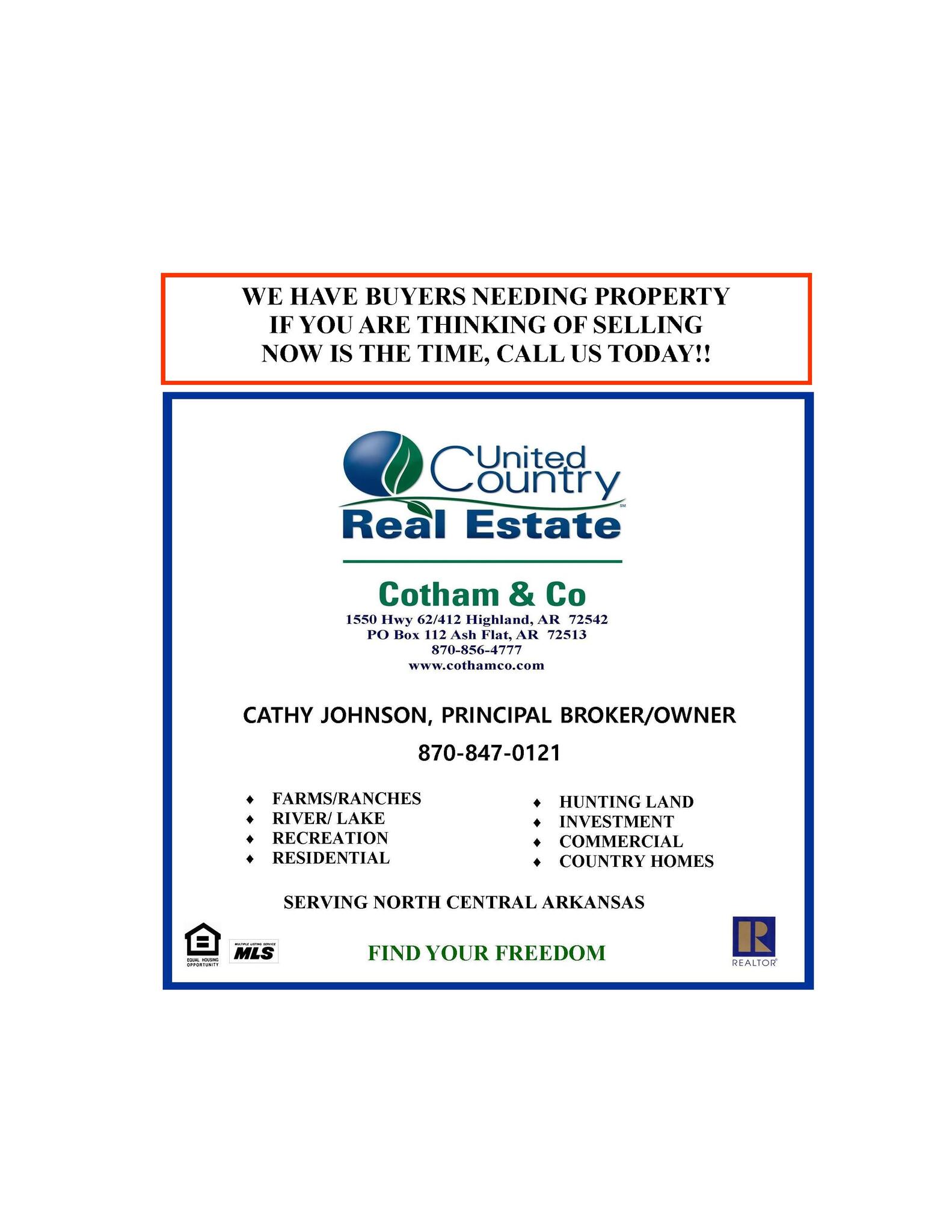 United Country Real Estate Cotham Co Highland, AR Nextdoor