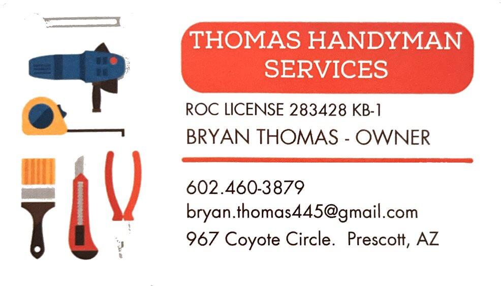 Thomas Handyman Services Prescott, AZ Nextdoor