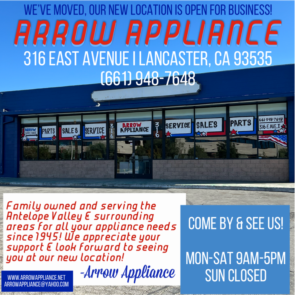 Arrow Appliance Lancaster, CA Nextdoor
