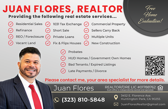 Juan Flores Realtor Bigblock Powerhouse Realty Huntington Park, CA