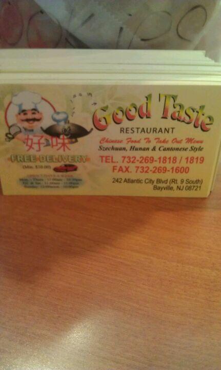 good taste chinese food bayville