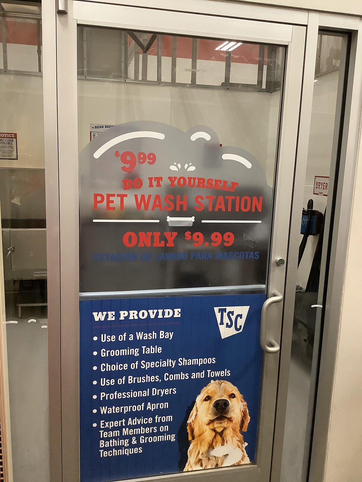 Tsc dog wash clearance station