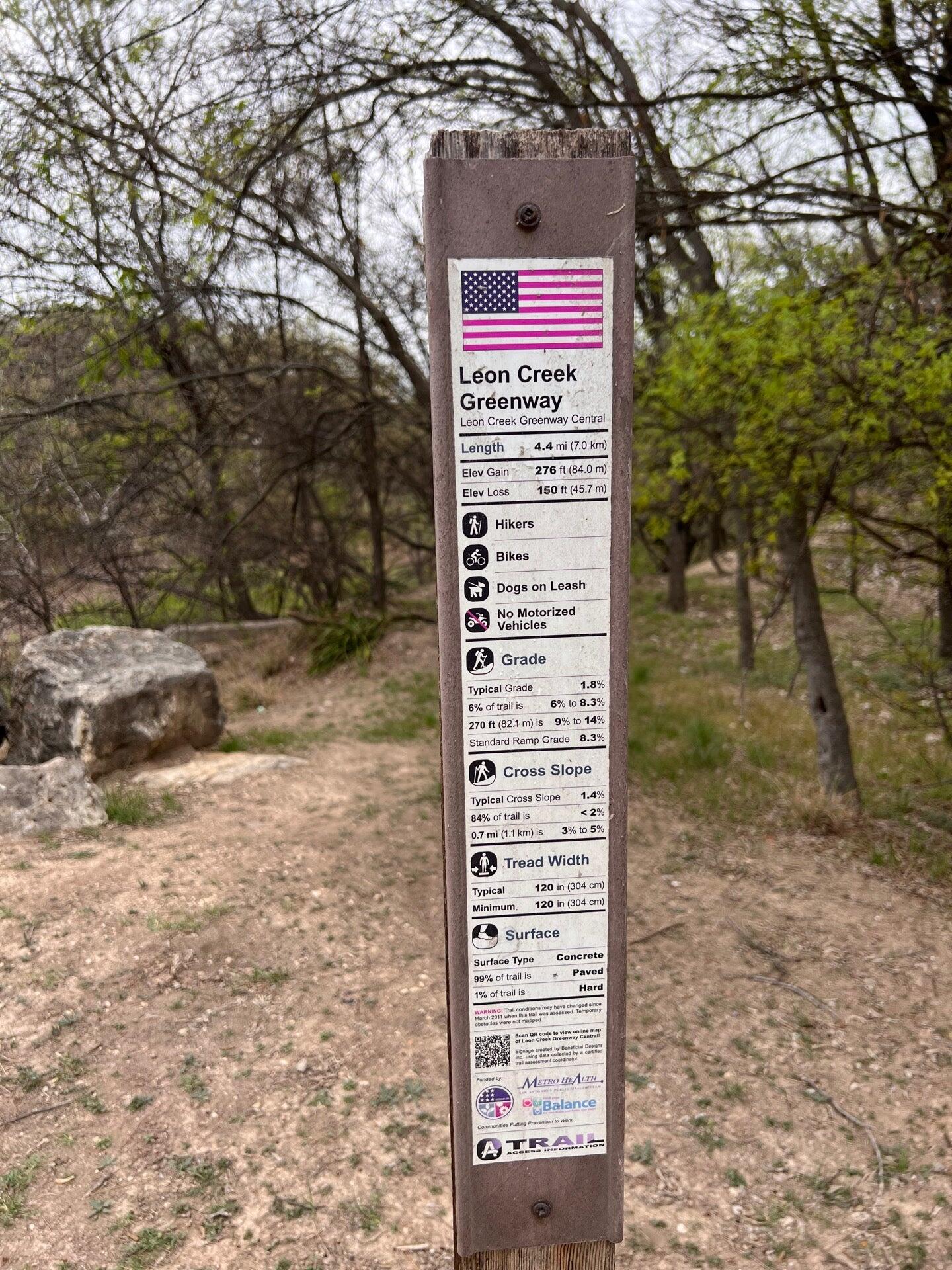 Leon Creek Greenway Ingram Transit Center Trailhead - San Antonio, TX ...