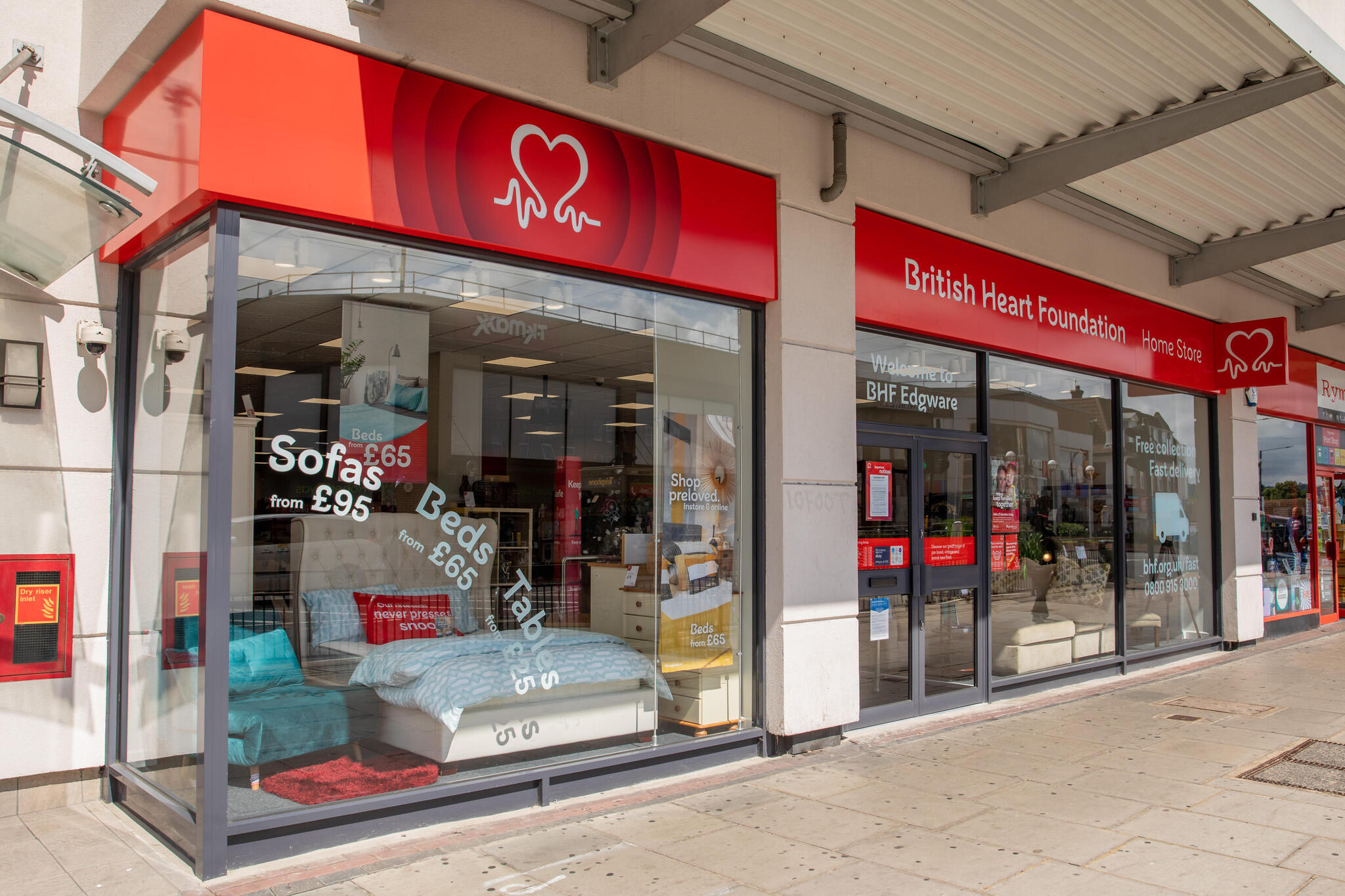 British heart foundation furniture shop sales