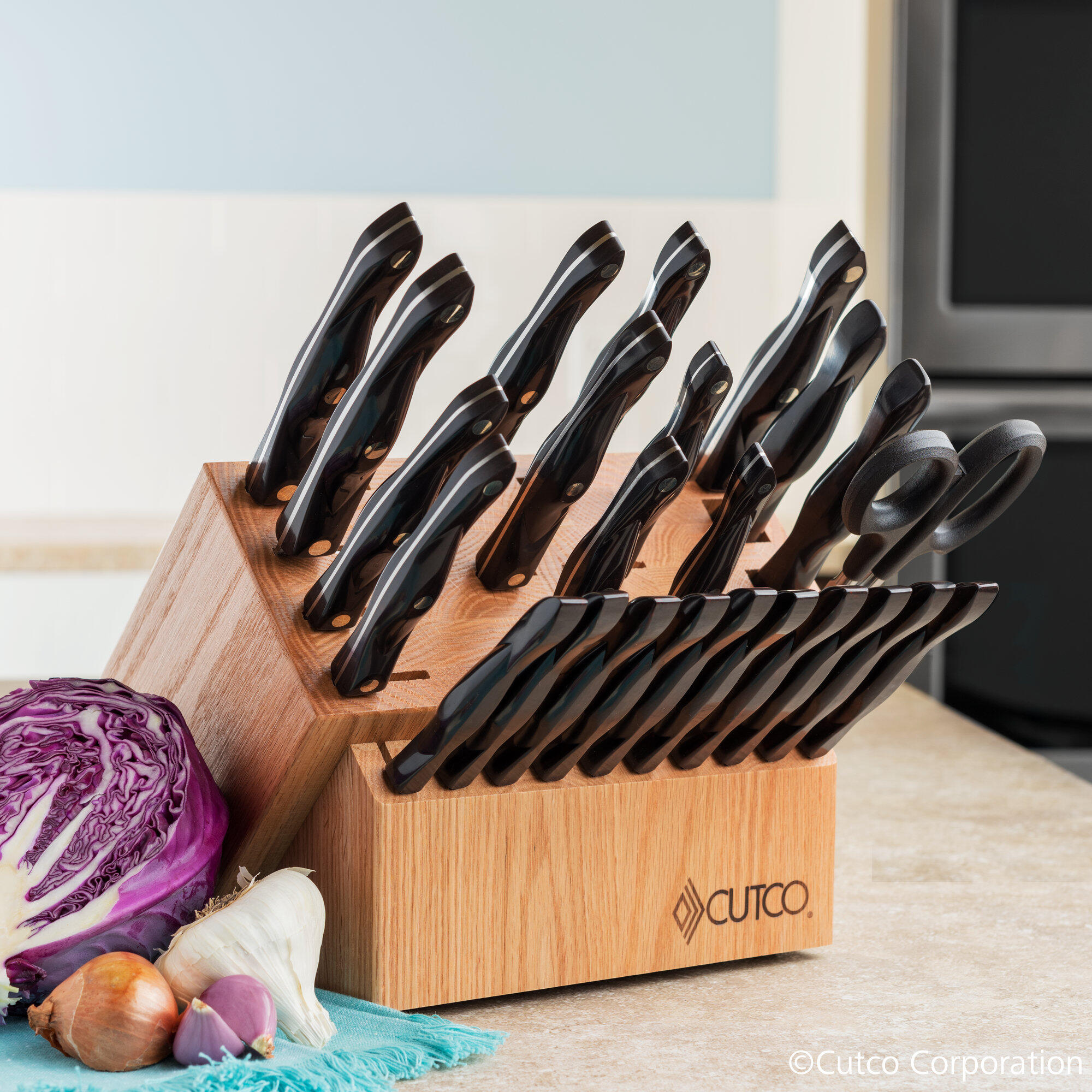 So Expensive CUTCO Knife Set With Holder Knives Cutlery Cutco