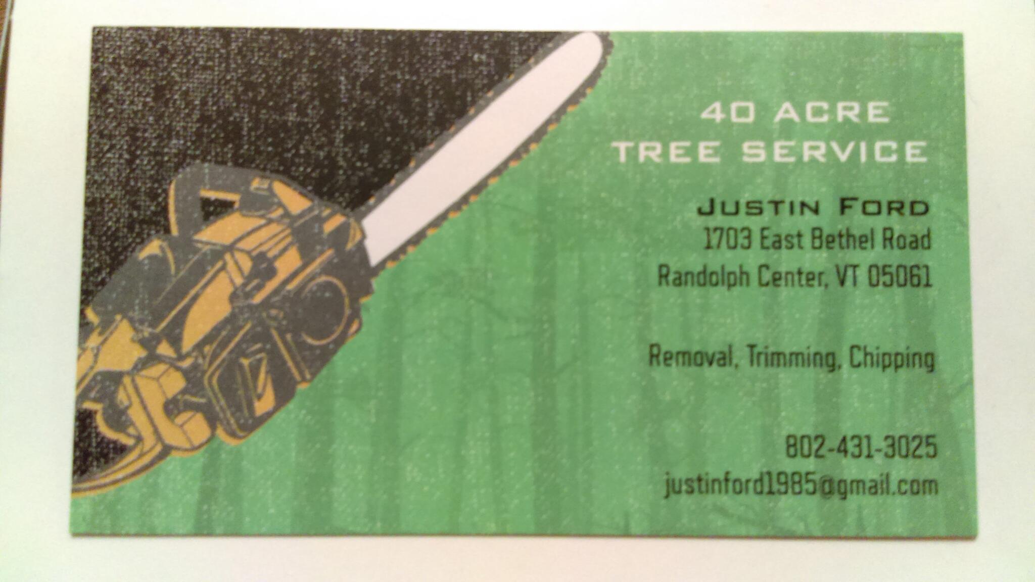 40 Acre Tree Service - Randolph Center, VT - Nextdoor