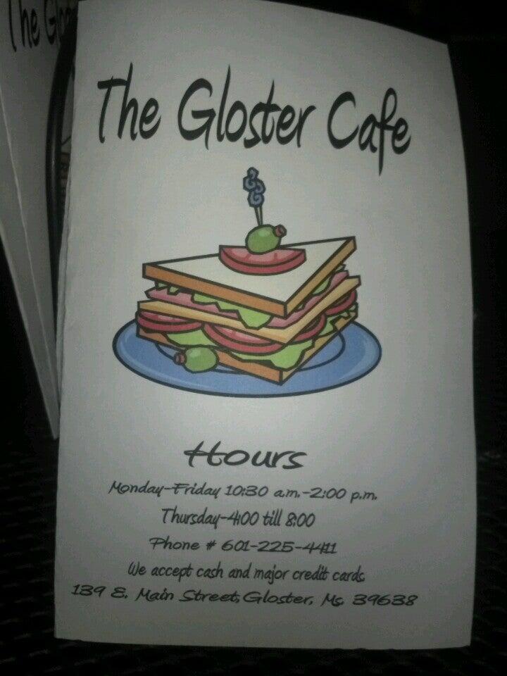The Gloster Cafe Gloster, MS Nextdoor