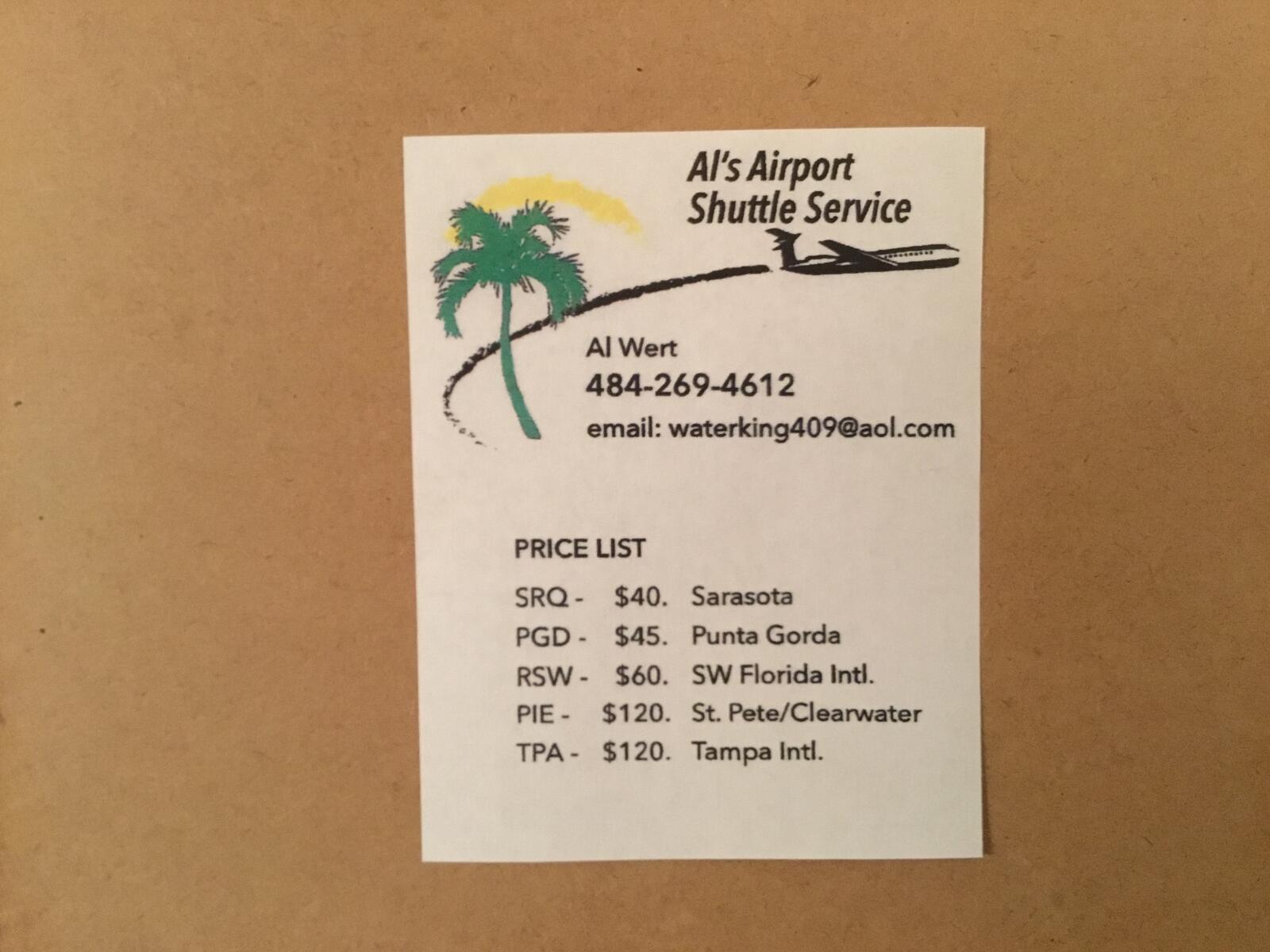 Al’s Airport Shuttle Service Venice, FL Nextdoor