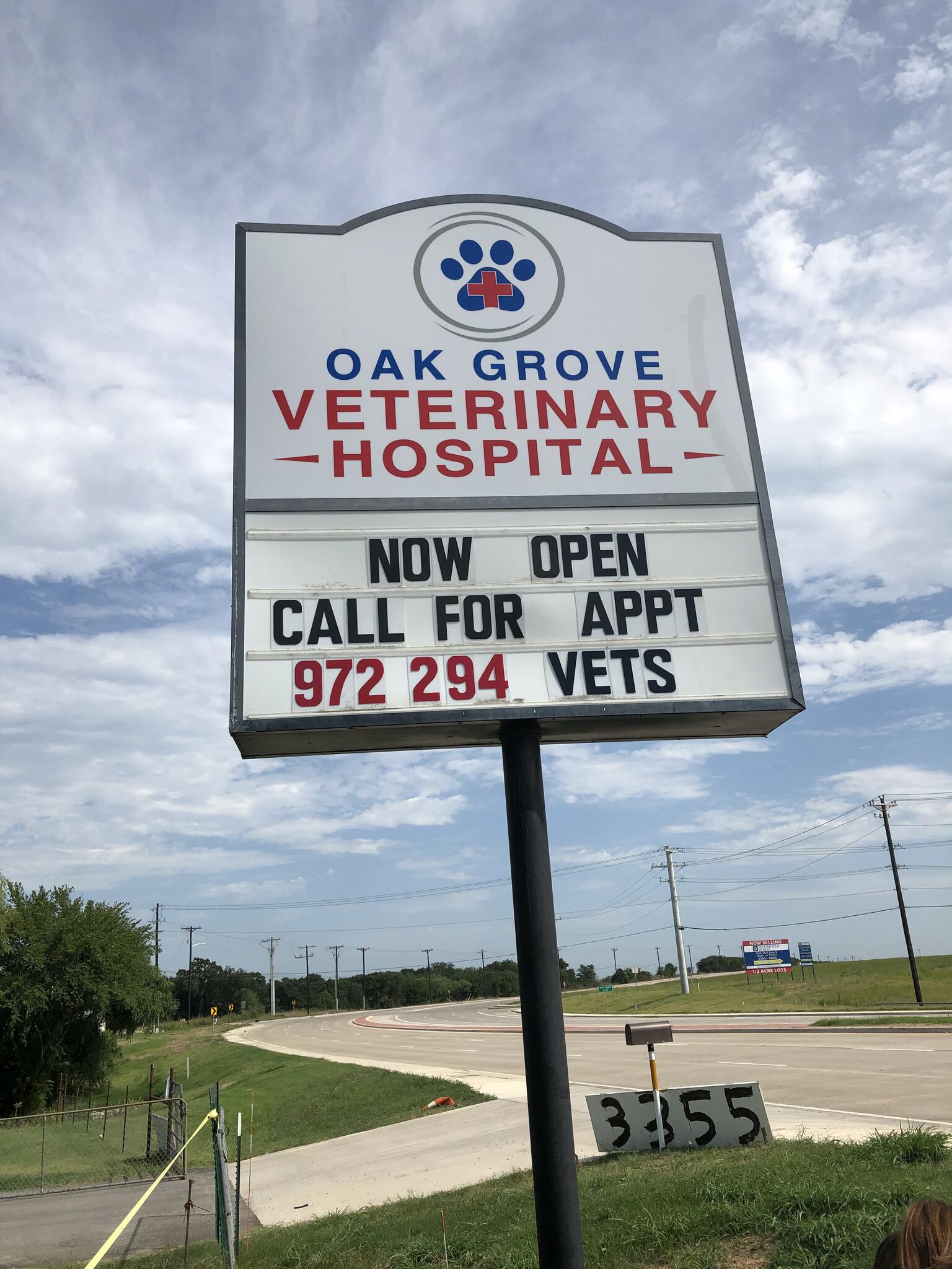 Oak grove hot sale veterinary clinic