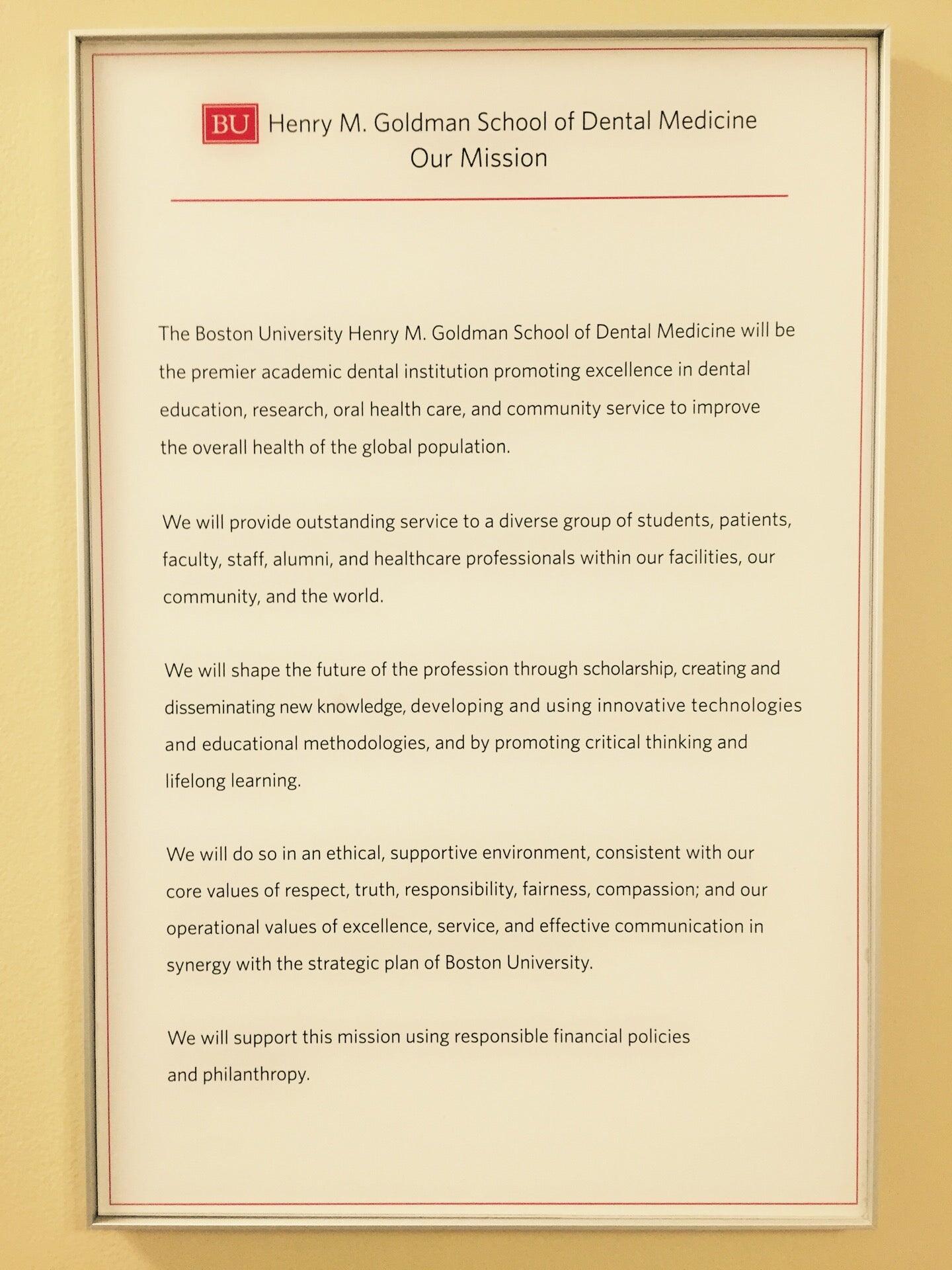 Boston University Henry M. Goldman School of Dental Medicine - Boston