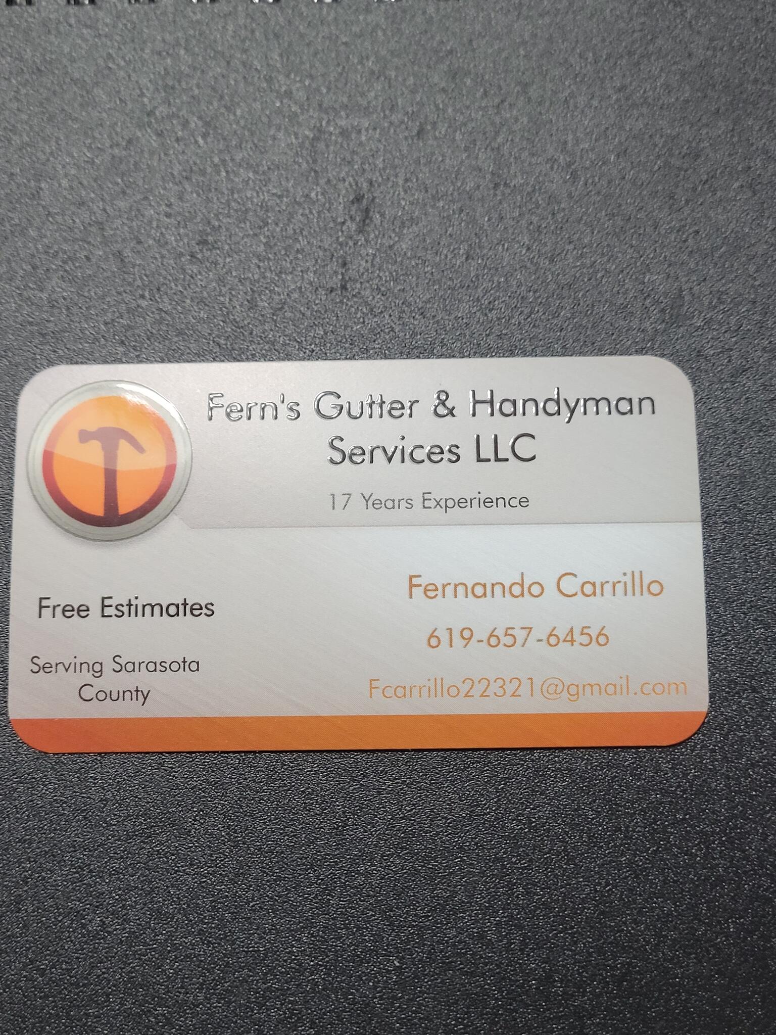 Fern's Gutter and Handyman Services LLC Venice, FL Nextdoor