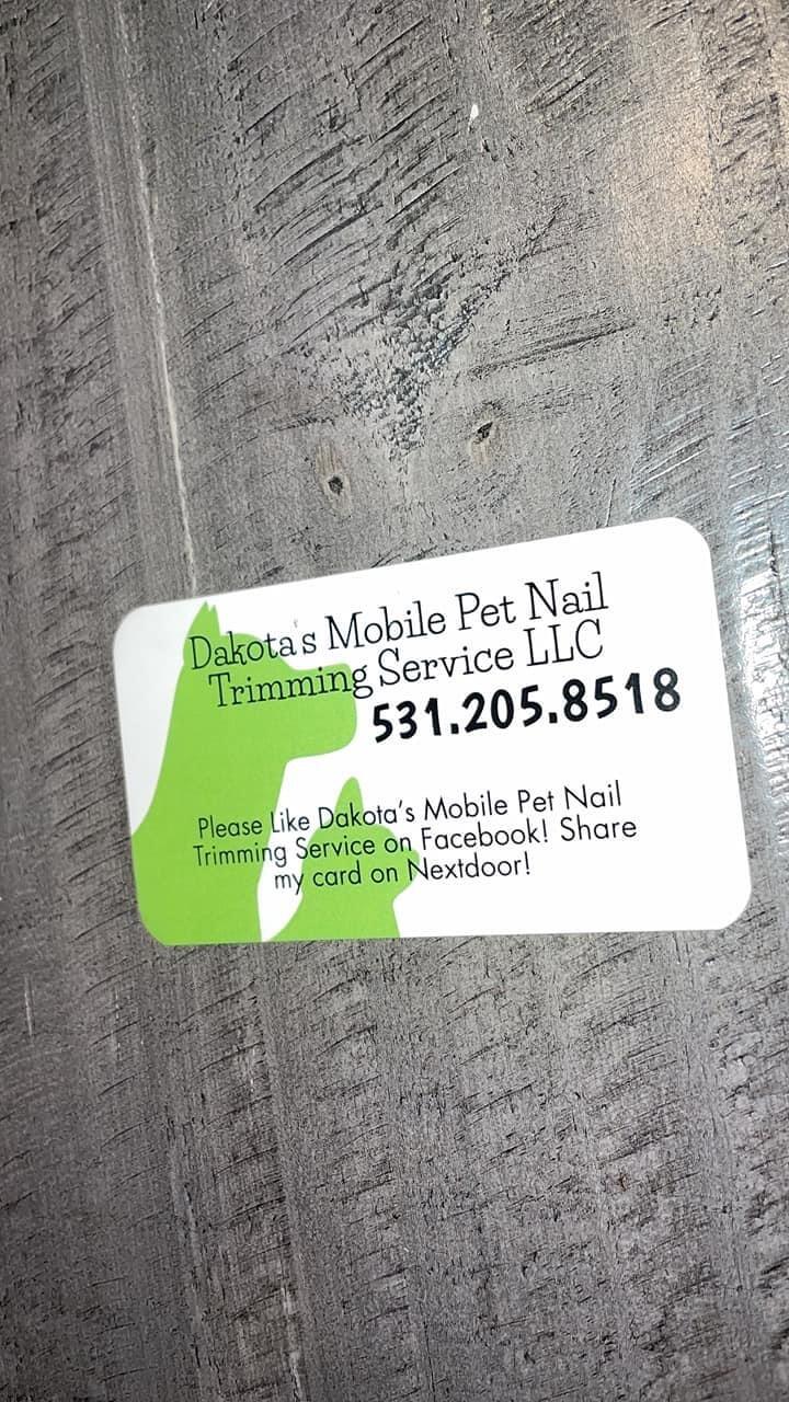 Dakota’s Mobile Pet Nail Trimming Service LLC - Omaha, NE - Nextdoor