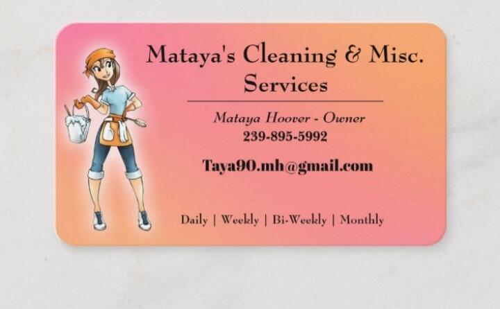 Mataya's Cleaning and Misc. Services LLC - Nextdoor