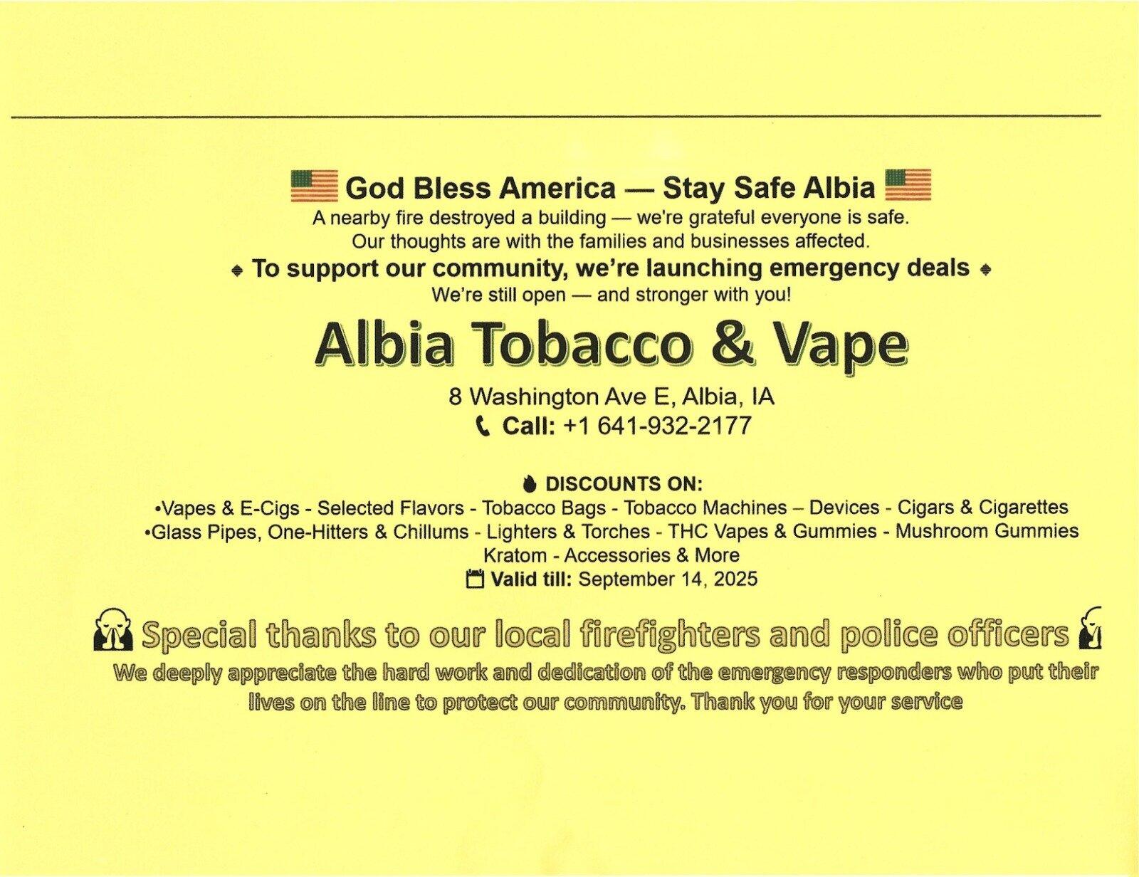 albia tobacco & vape Albia Tobacco & Vape - Albia, IA