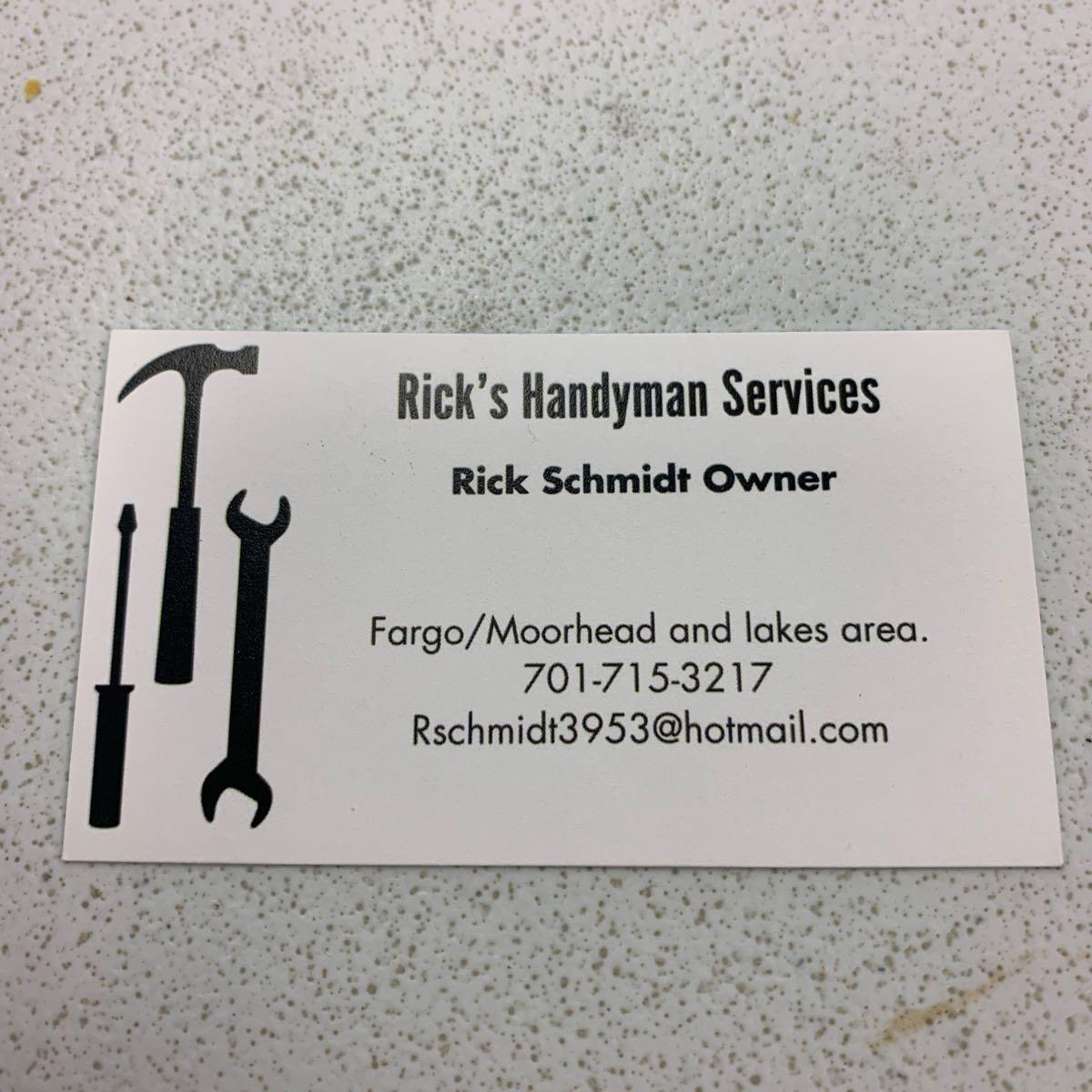 Ricks handyman services Fargo, ND Nextdoor