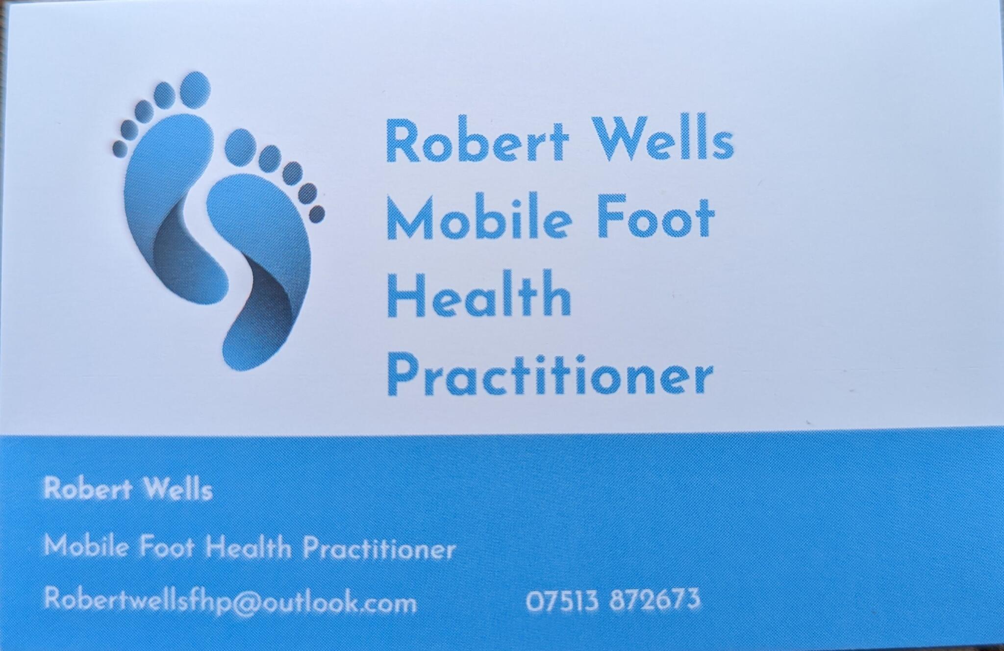 Robert Wells DipCFHP MPSpract Mobile foot health practitioner