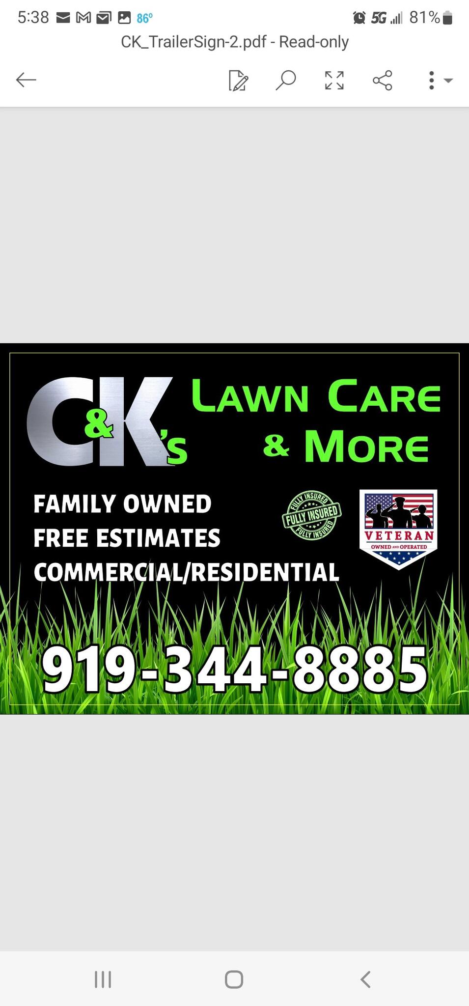 C&Ks Lawn Care & More Goldsboro, NC Nextdoor