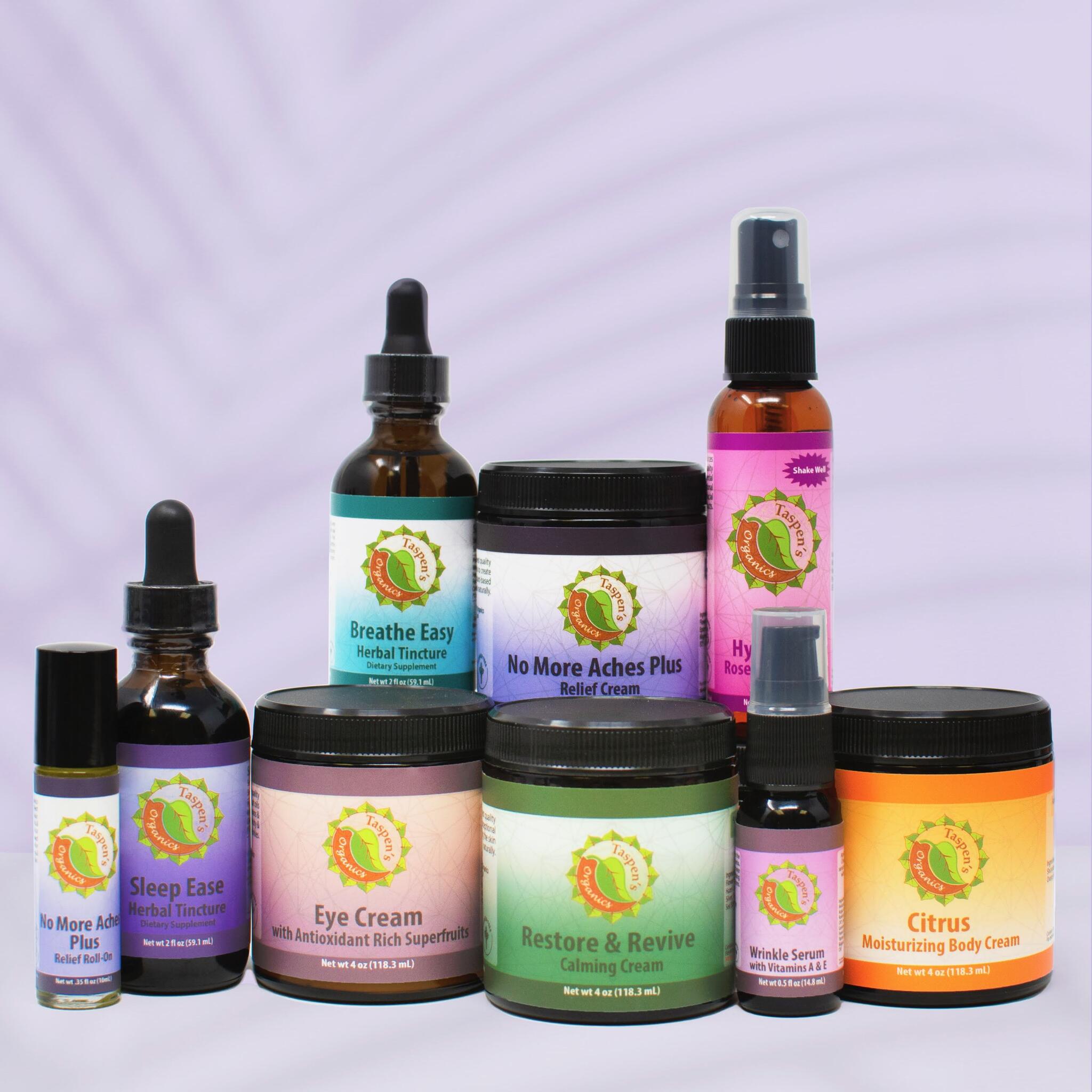 Pure Essential Oil Aromatherapy Line - Taspen's Organics