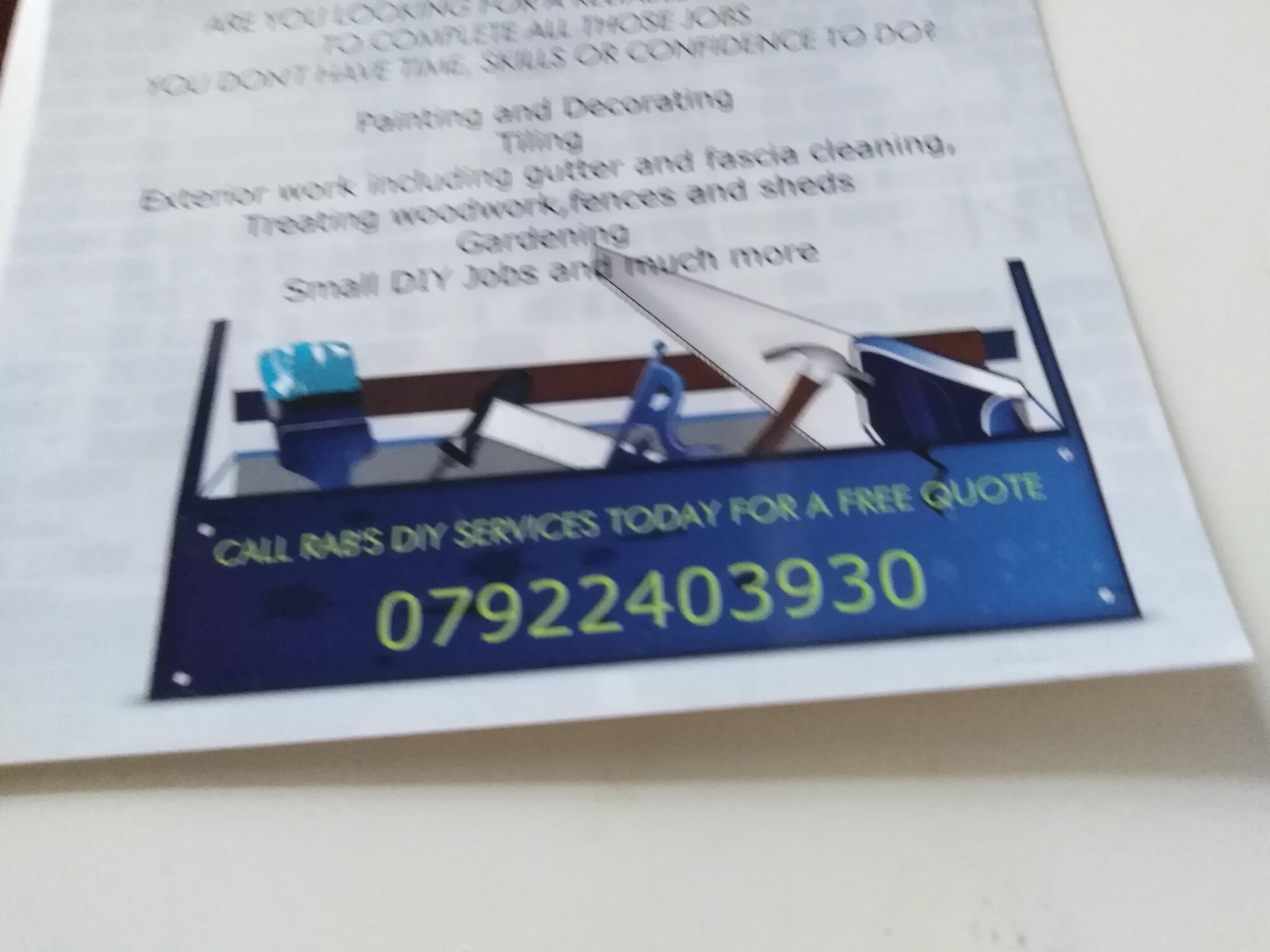 RAB Painting And DIY Service - Rotherham, Yorkshire - Nextdoor