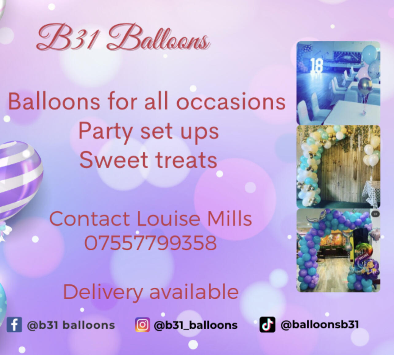 B31 balloons Birmingham Nextdoor